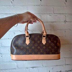 Louis Vuitton Monogram Dome Satchel in Brown and Tan